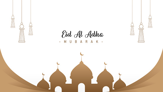 The design of the Eid al-Adha celebration is a celebration every year for Muslims to make sacrifices. This design with a combination of calm colors to produce minimalist and trendy works is perfect for promoting your social media feeds