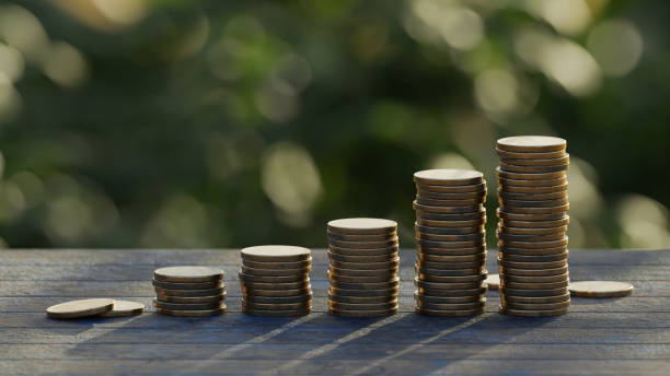 istock Stack of gold coin, money growth and sucess concept 1495795372