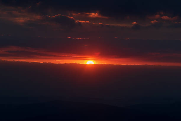 istock Sunrise from Snezka hill in Krkonose mountains 1495795691