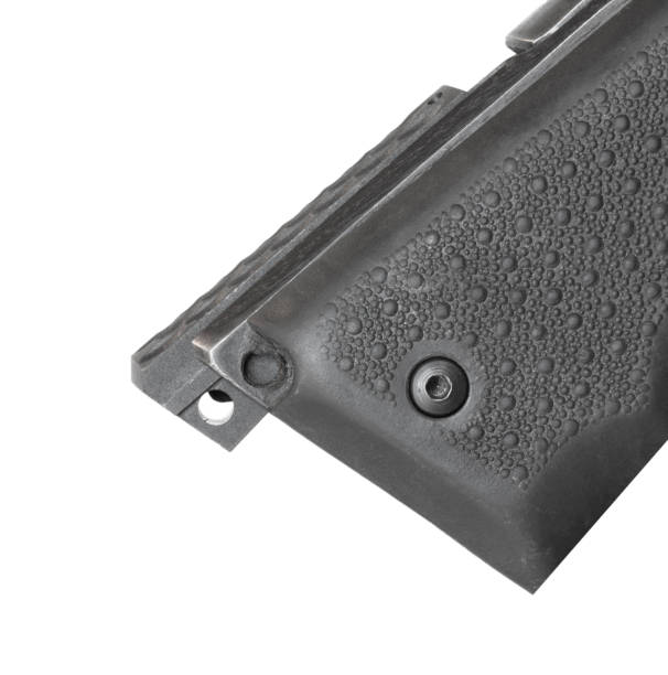 Mainspring housing sliding onto a semi-auto handgun