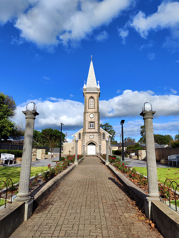 Tabor Lutheran church in the town of Tanunda, in the centre of the Barossa Valley, a renowned wine-producing region northeast of Adelaide, in South Australia.