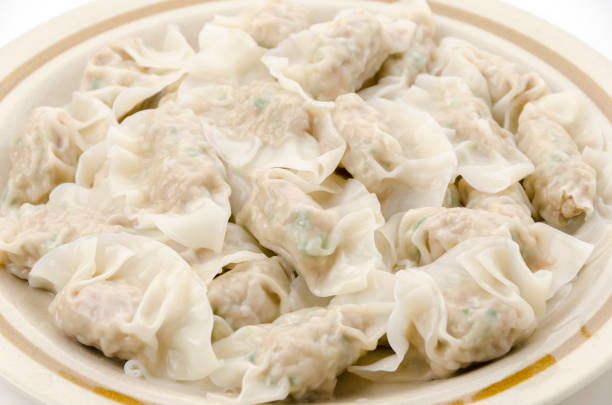 istock delicious boiled gyoza dumplings on plate 1495803715