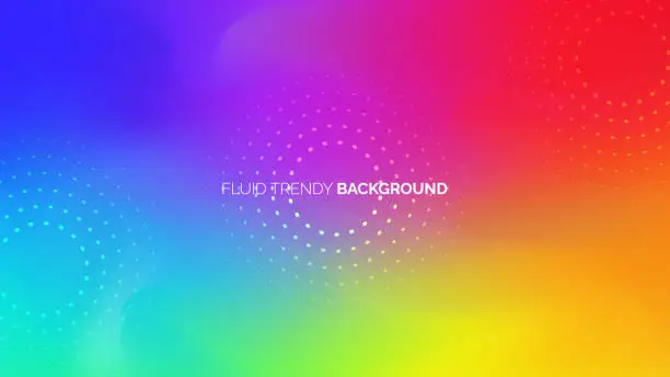 Vector illustration of Rainbow Colorful Multicolored Defocused Background