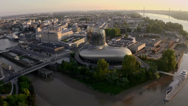 Aerial view of Bordeaux, France.