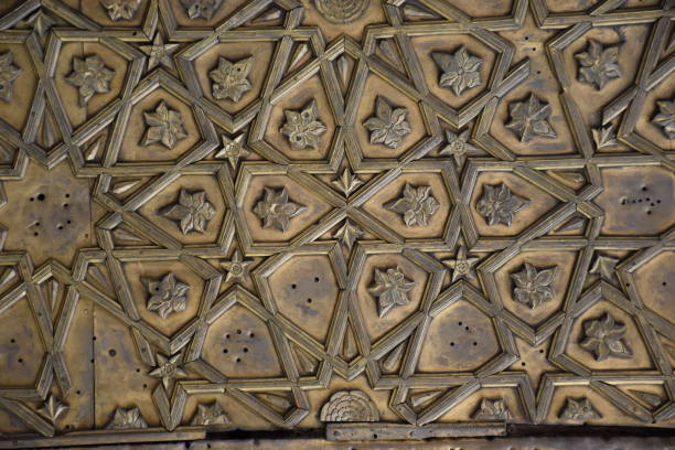 istock Detail textured pattern on the door 1495808763
