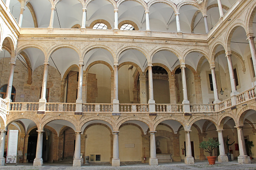 Palazzo the Normanni, inner courtyard, Palermo, Sicily