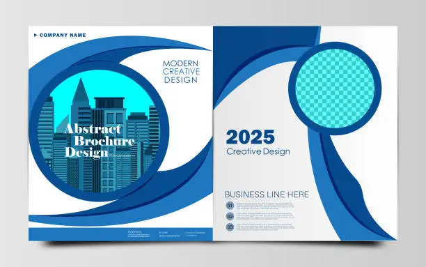 Vector illustration of Company Profile Business Brochure Cover Design Template