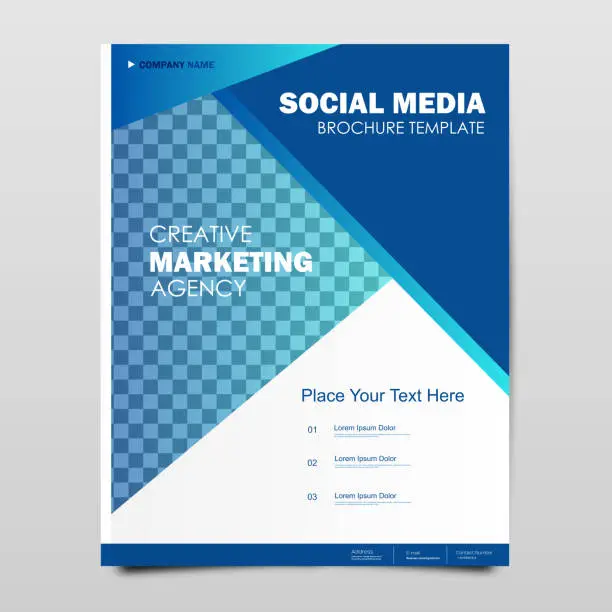 Vector illustration of Digital marketing social media post template