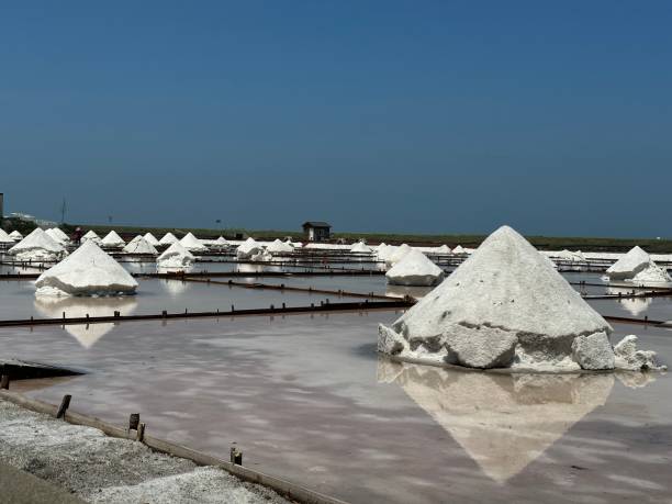 Tainan Salt field stock photo