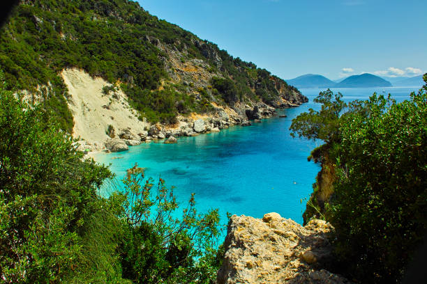 istock Panoramic view on the island of Lefkas in Greece 1495854974