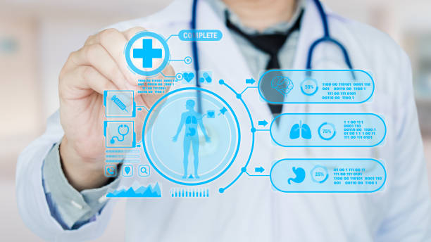 istock Medical technology,  Futuristic Ai icon medical AI technology is utilized by doctors for diagnosing increasing the accuracy of patient treatments. Future of Healthcare. 1495859287