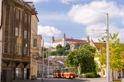 Bratislava Castle, the main castle of Bratislava, the capital of Slovakia., Europe