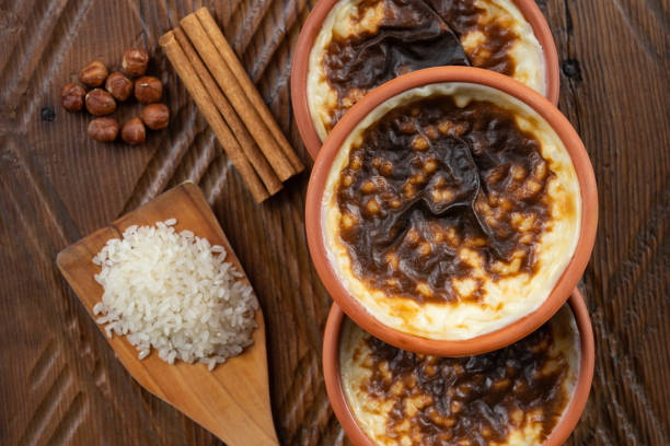 Arroz Doce com Ovos Nevados: Sofisticação e Sabor - receita deliciosa profissional - passo 1