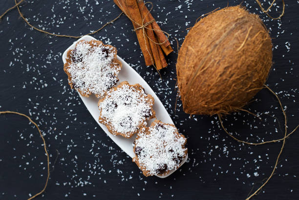 istock coconut muffins on a black background 1495870447