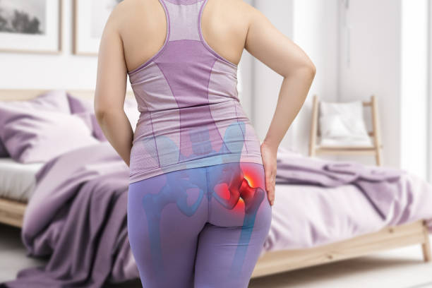 istock Hip joint pain, woman suffering from osteoarthritis at home 1495874591