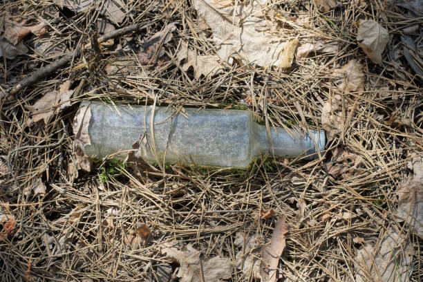 istock garbage from one old gray dirty glass bottle 1495874604