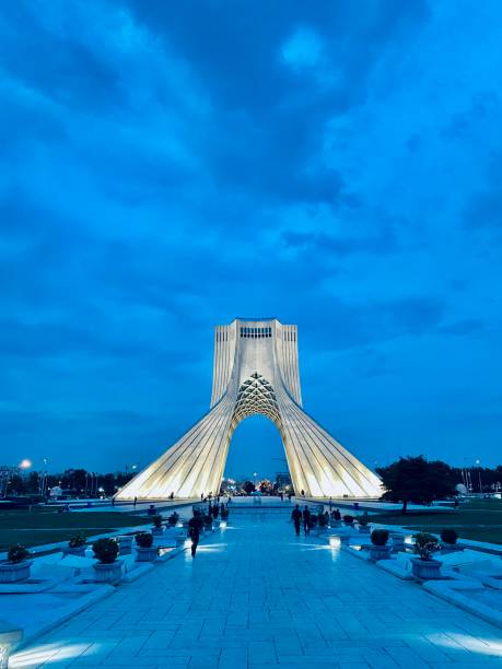 istock The Azadi Tower in Tehran, Iran 1495876999