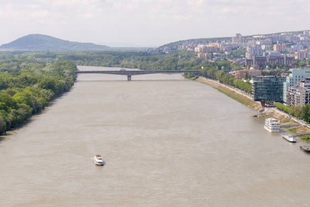 istock The Danube river flowing through Bratislava, the second largest river in Europe 1495879645