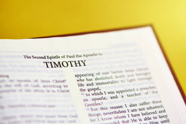 istock Bible open to the Second Epistle of Paul to Timothy 1495880689