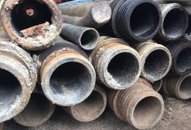 istock grubby iron pipe holes for buildings 1495883149