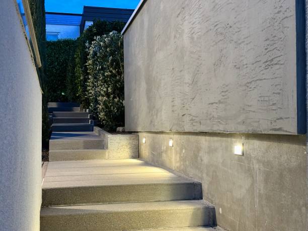 istock Illumination around the house, staircase 1495885662