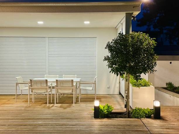istock Illumination around the house, patio 1495885842