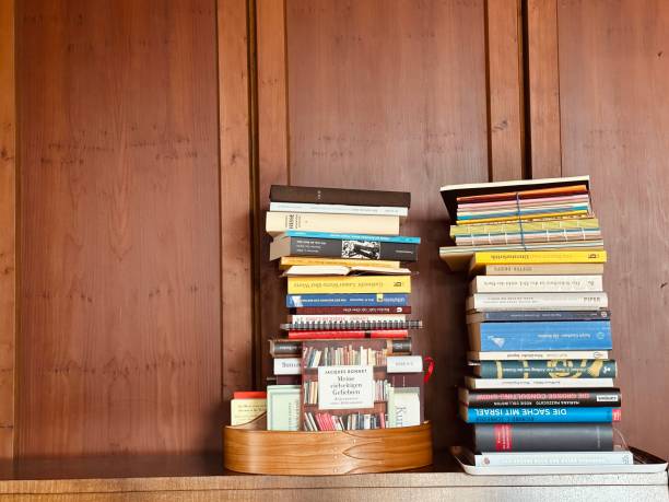 istock Reorganization of the library: book stacks 1495887299