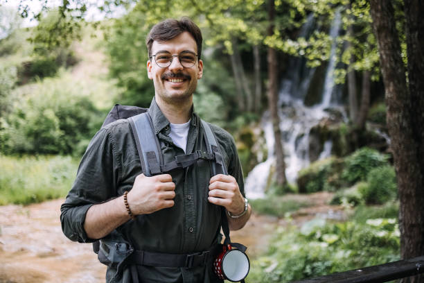 istock Portrait of a man enjoying nature 1495894976