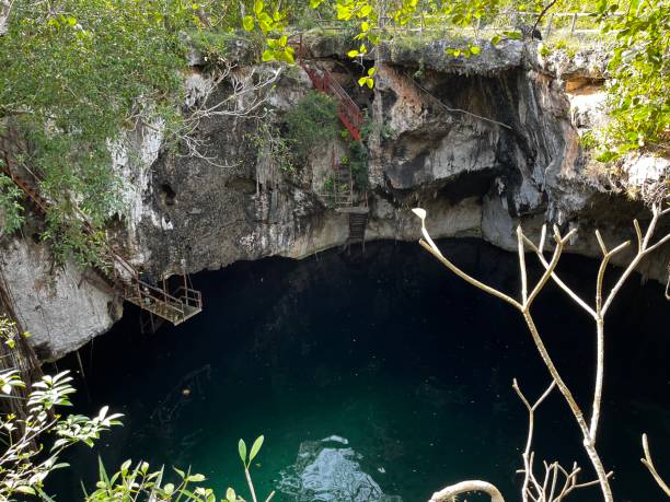 istock Open cenote in the mexican jungle 1495896942