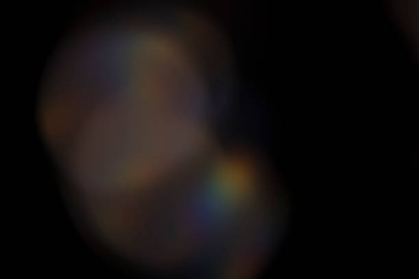 istock Light leak lens flare on black background 1495899462