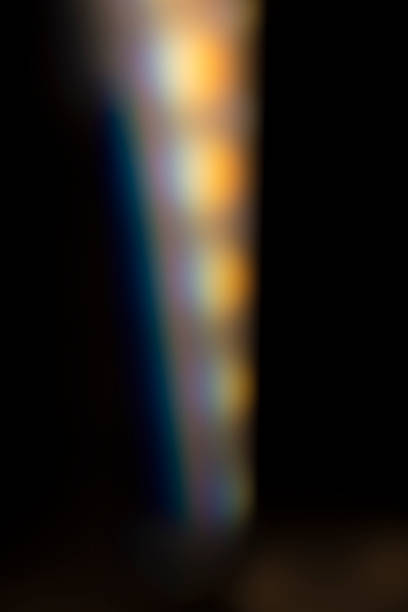 istock Light leak lens flare on black background 1495899475