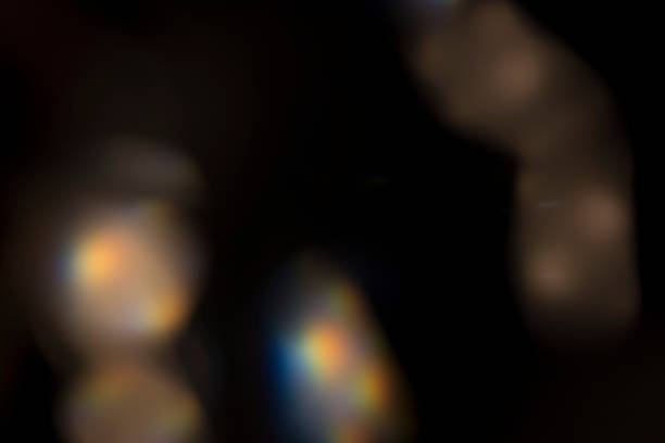istock Light leak lens flare on black background 1495899505