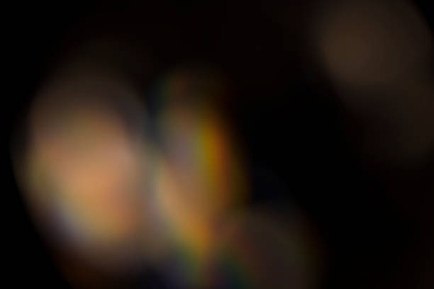 istock Light leak lens flare on black background 1495899596