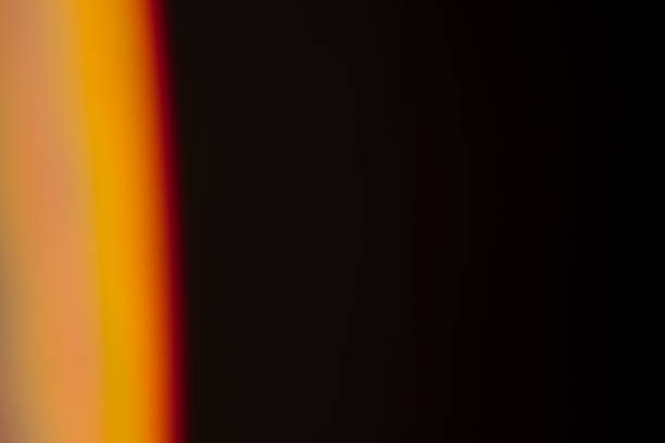 istock Light leak lens flare on black background 1495899847