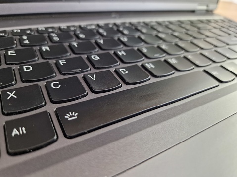 Space bar button of keyboard. Technology and business concepts