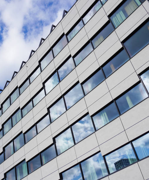 istock Low angle view of a modern building against the sky 1495911922