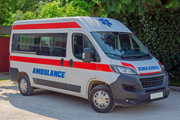 istock Ambulance vehicle outside 1495922693