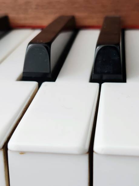 istock Piano keys close-up, selective focus, shallow DOF 1495928246
