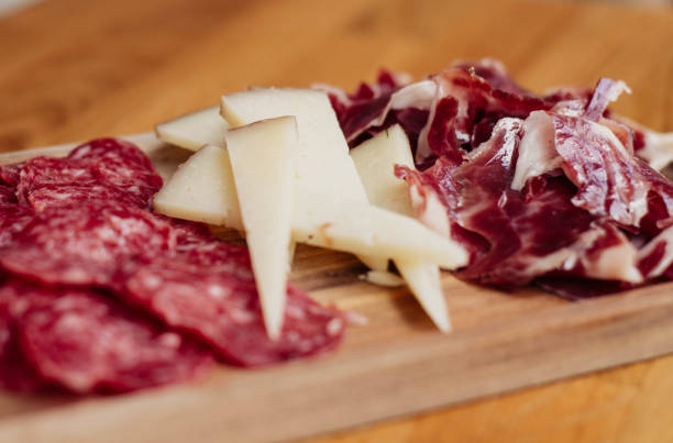 istock Table of Iberian sausages and Manchego cheeses 1495929873