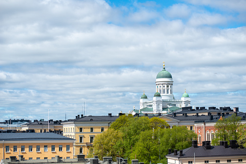 Helsinki Cathedral and panorama of the city