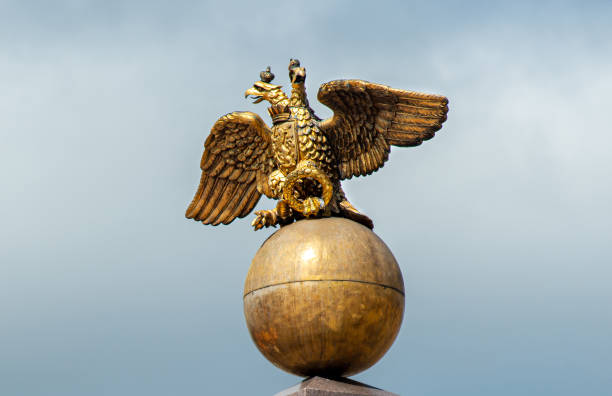 Double-headed eagle obelisk of the Empress in Helsinki