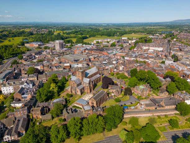 istock Church in Carlisle by drone 1495940675