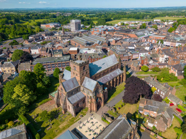 istock Carlisle cathedral by drone 1495942811