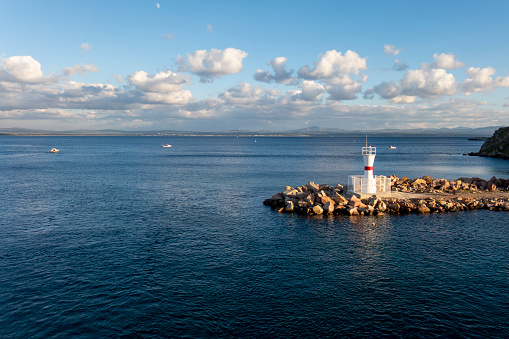 Mediterranean lighthouse in Menorca. Far de Artrutx. Minorca. Spain.