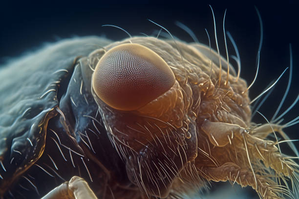 istock Parasitic microorganism harmful to human health. Microscope view 1495950372