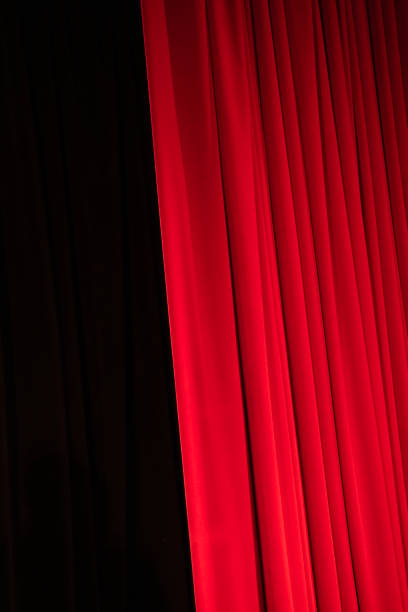 istock Red curtain of a stage theater 1495955024