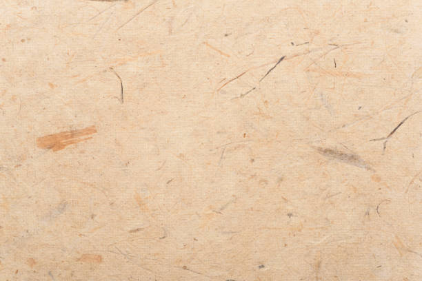 istock Brown mulberry paper texture background 1495981770