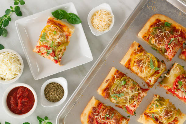 istock Heirloom Tomato & Focaccia Pizza 1495993747