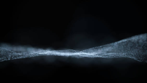 istock Simple glitter light blue particles stage, isolated transparent background. 1495996074