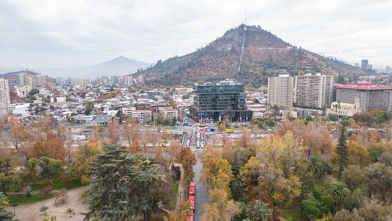 Landscapes of the city of Santiago, Chile
